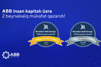 ABB insan kapitalının idarə olunması sahəsində daha 2  nüfuzlu beynəlxalq mükafat qazandı!