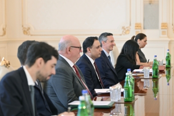 İlham Əliyev Böyük Britaniyanın ticarət üzrə dövlət nazirini qəbul edib | FED.az