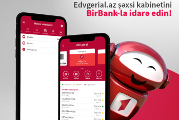 BirBank mobil tətbiqi vasitəsilə www.edvgerial.az portalındakı şəxsi kabinetinizi idarə edin!