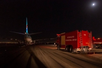 “Korean Air”in təyyarəsi Bakı aeroportuna - MƏCBURİ ENİŞ EDİB - VİDEO