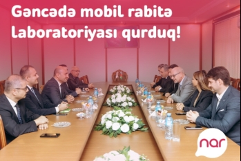 “Nar” Gəncədə tələbələr üçün mobil rabitə laboratoriyası təsis edib