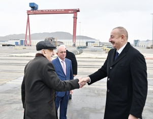 Prezident “Akademik Xoşbəxt Yusifzadə” tankerinin istismara verilməsi mərasimində - İŞTİRAK EDİB - TAM MƏTN - FOTOLAR | FED.az