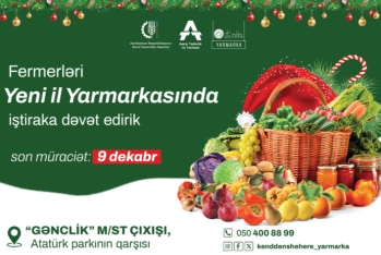 Bakıda “Kənddən şəhərə” Yeni il yarmarkası keçiriləcək - ÜNVANLAR