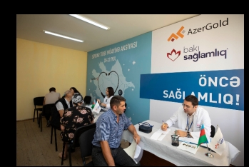 Завершилась очередная акция по медосмотру, организованная ЗАО «AzerGold» в Дашкесане
