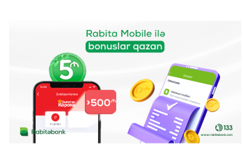 “Rabita Mobile” ilə ödəniş - BONUSLAR QAZANDIRIR!
