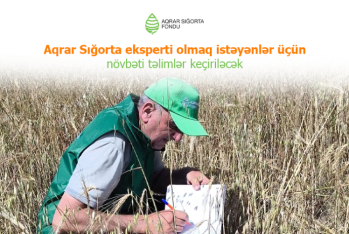 Aqrar sığorta eksperti olmaq istəyənlər üçün növbəti təlimlər keçiriləcək