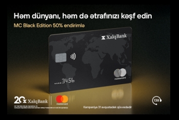 Xalq Bankdan MasterCard Black Edition kartına 50% endirim