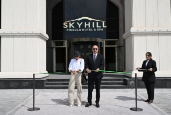 Prezident Şamaxıda “Pirqulu Park” hotelinin açılışında - FOTOLAR