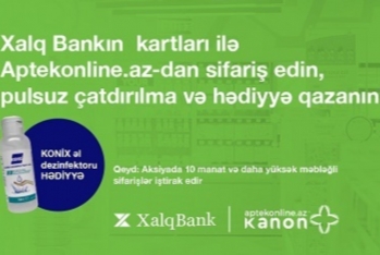 "Xalq Bank" kartları ilə pulsuz çatdırılma və - HƏDİYYƏ QAZANIN!