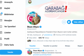 Tvitterdə olan bütün azərbaycanlılar - Prezidenti izləyir