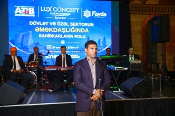 Dövlət və özəl sektor əməkdaşlığında sahibkarların rolu müzakirə olunub - [red]FOTOLAR[/red] | FED.az