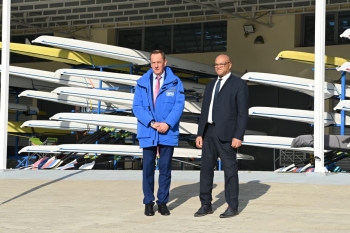 Beynəlxalq kanoe federasiyalarının prezidentləri Sərsəng su anbarına baxış keçiriblər - FOTOLAR | FED.az