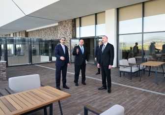 Prezident İlham Əliyev Ağdam Dəmir Yolu və Avtovağzal Kompleksinin açılışında - FOTOLAR | FED.az