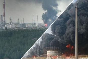 Ukrayna ordusu Rusiyanın dörd neft zavoduna zərbə endirib