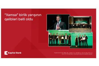 Kapital Bank стал победителем конкурса «Xəmsə» с двумя проектами