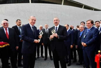 Azərbaycan və Türkiyə prezidentləri Zəngilan aeroportunun açılışında - İŞTİRAK EDİB - FOTOLAR[b][red] - YENİLƏNİB[/red][/b] | FED.az