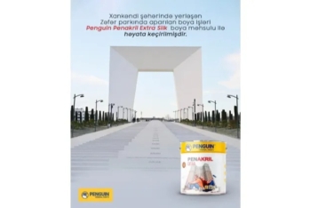 Xankəndidə Zəfər Parkı “Penguin” boyaları ilə gözəlləşdi - FOTO