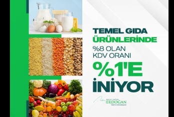 Türkiyədə ərzaq mallarına ƏDV 1%-ə endirildi – ƏRDOĞAN AÇIQLADI