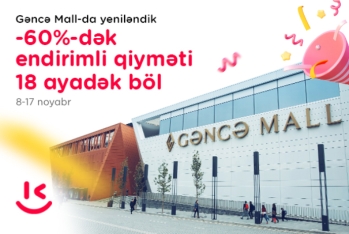 “Kontakt”ın “Gəncə Mall” mağazası indi yepyeni üslubda xidmətinizdə -  AÇILIŞA ÖZƏL 60%-DƏK ENDİRİMLƏR