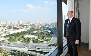 İlham Əliyev və  Mehriban Əliyeva “The Ritz-Carlton Baku” otelinin  - AÇILIŞINDA - FOTOLAR | FED.az