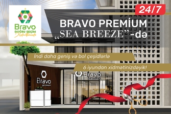 Bravo-nun ilk premium mağazası - SEA BREEZE-DƏ AÇILIR!