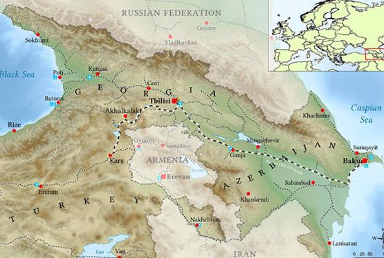 Bakı-Tbilisi-Qars dəmir yolu xəttinin layihəsinin xəritəsi hazırlanıb