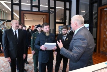İlham Əliyev və Ramzan Kadırov “Bakı Ağ Şəhər”də - FOTOLAR