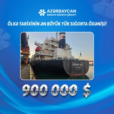 “Azərbaycan Sənaye Sığorta” ASC-dən növbəti rekord sığorta ödənişi: [red]900 000 ABŞ DOLLARI[/red] | FED.az