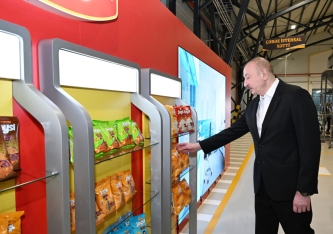 Prezident Bakıda yeni zavodun açılışında - FOTOLAR | FED.az