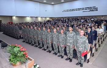 Bu məzunlar Milli Müdafiə Universitetində hərbi xidmət keçəcək - FOTOLAR | FED.az