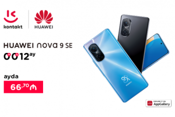 5 üstün özəllikli Huawei Nova 9 SE indi “Kontakt”da – XÜSUSİ ŞƏRTLƏRLƏ