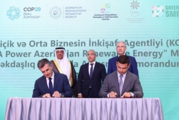 KOBİA "ACWA Power Azerbaijan Renewable Energy" ilə Anlaşma Memorandumu imzalayıb