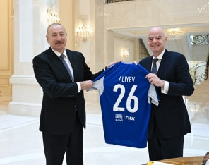 İlham Əliyev FIFA-nın prezidentini qəbul edib - FOTOLAR | FED.az