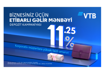 Biznesiniz üçün etibarlı gəlir mənbəyi – İLLİK 11,25%-DƏK STABİL GƏLİR!