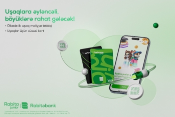 Rabitəbankdan ölkədə ilk! - Uşaqlar üçün maliyyə üzrə mobil tətbiq: Rabita Junior