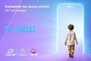 Azercell-in dəstəyi ilə fəaliyyət göstərən “Uşaq Qaynar Xətti”nə 2025-ci ildə 5500-dən çox müraciət daxil olub