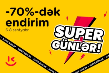 “Kontakt”ın “Super günlər”ində -70%-dək endirim olacaq – YALNIZ 3 GÜN