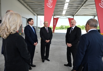 Prezident İlham Əliyev İsmayıllıda yeni istehsal müəssisəsinin açılışında - FOTOLAR[b][red] - YENİLƏNİB[/red][/b] | FED.az