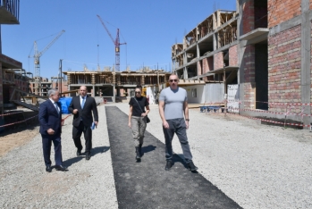 Füzuli yaşayış kompleksində inşaat işləri - 2024-CÜ İLƏDƏK TAMAMLANACAQ