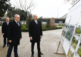 İlham Əliyev Bakıda parkda aparılan yenidənqurma işlərilə - TANIŞ OLUB | FED.az