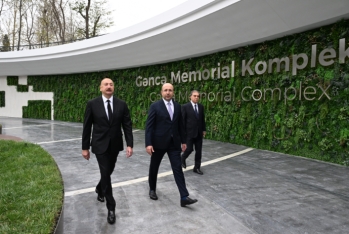İlham Əliyev Gəncə Memorial Kompleksinin açılışında iştirak edib - FOTOLAR