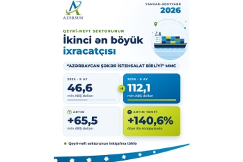 “Azərsun Holdinq” qeyri-neft sektorunun ikinci ən böyük ixracatçısı olub