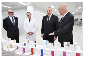 Azərbaycanda ürək, şəkər dərmanları, antibiotiklər istehsal olunacaq - 114 milyonluq müəssisə - İlham Əliyev açılışda