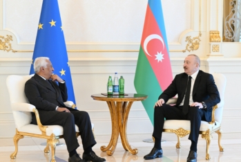 İlham Əliyevin Antonio Koşta ilə təkbətək görüşü keçirilir