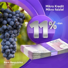 "Bank Respublika" Mikro Kredit faizlərini 11%-ə endirdi! | FED.az