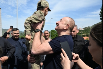 Prezident İlham Əliyev Laçın şəhərində sakinlərlə görüşüb  - DİALOQ -  FOTOLAR