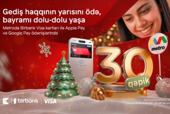 Birbank-dan bayram sürprizi: Metroda gediş haqqına 50% endirim edildi
