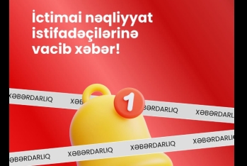 Nəqliyyatda gediş haqqını bank kartı ilə edənlərin nəzərinə – XƏBƏRDARLIQ 