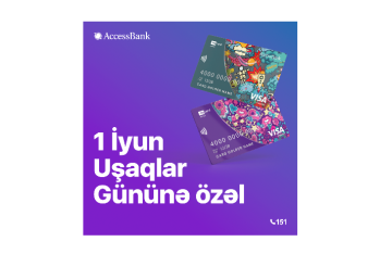 AccessBank предлагает 50% скидку на карты MyCard Junior ко Дню Защиты Детей