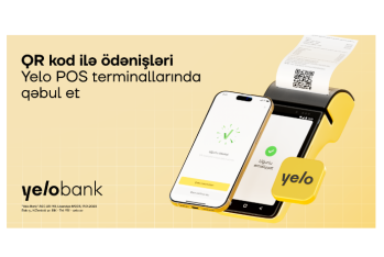 Yelo Bank-da innovativ - QR İLƏ ÖDƏNİŞ AKTİVDİR!
